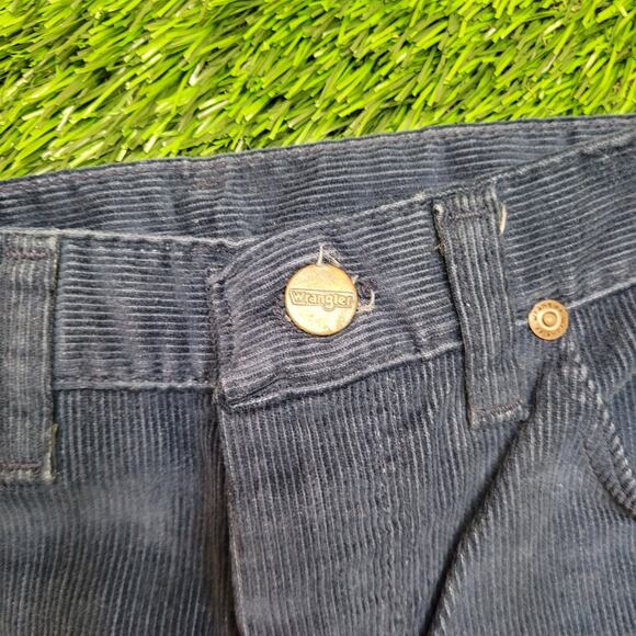 Deadstock Vintage 70s Wrangler Corduroys Womens 25x33 Talon Zip USA NOS Slim Fit - Picture 4 of 9